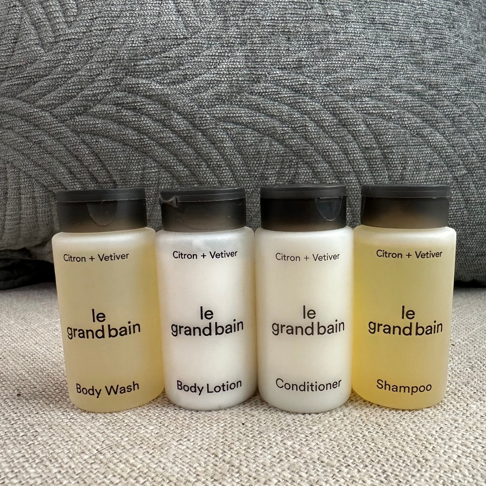 Le‎ Grand Bain Citron + Vetiver Travel Set Shampoo Conditioner Lotion Wash 30ml